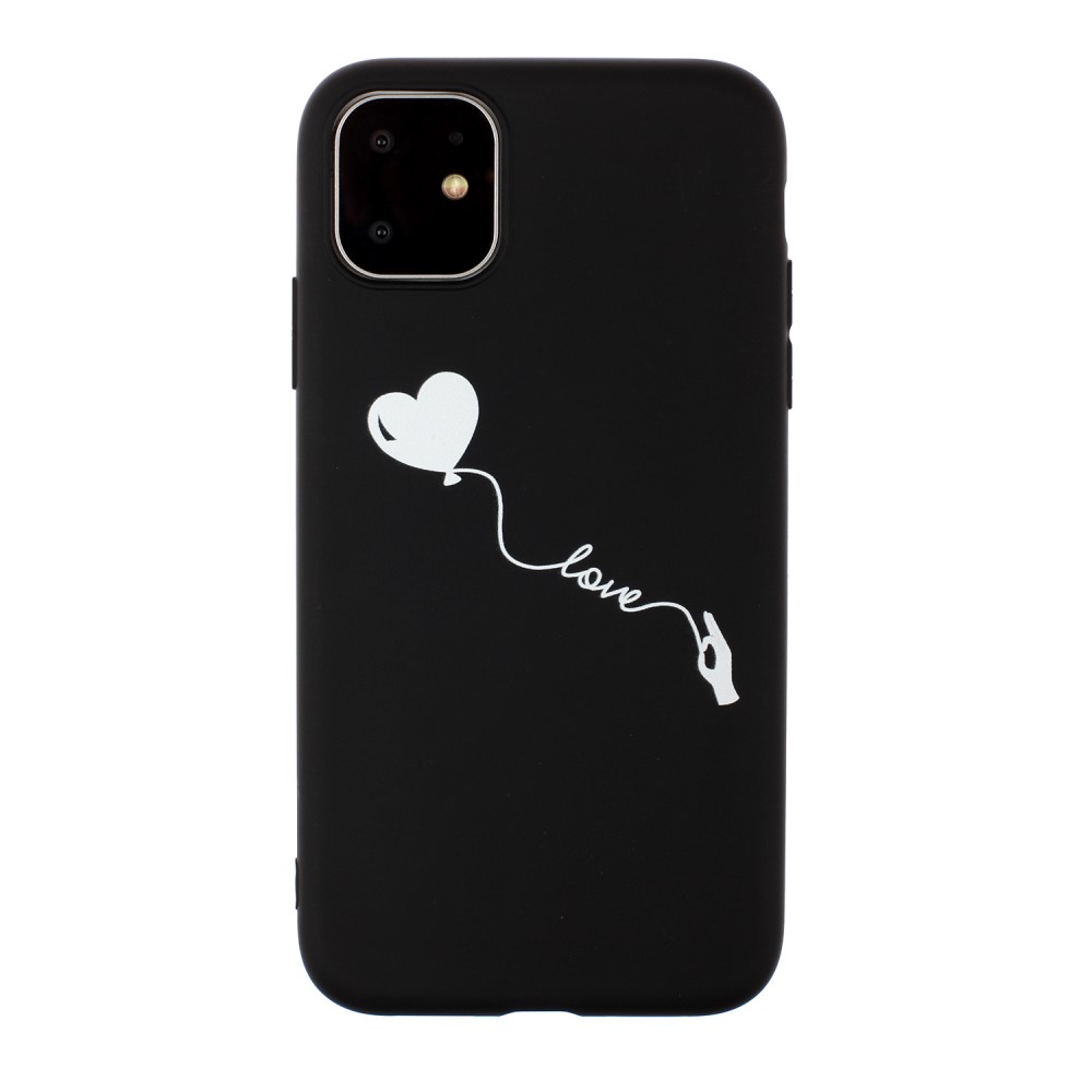 iPhone 11 bagcover med print – Hjerte med skrift - Fonecase